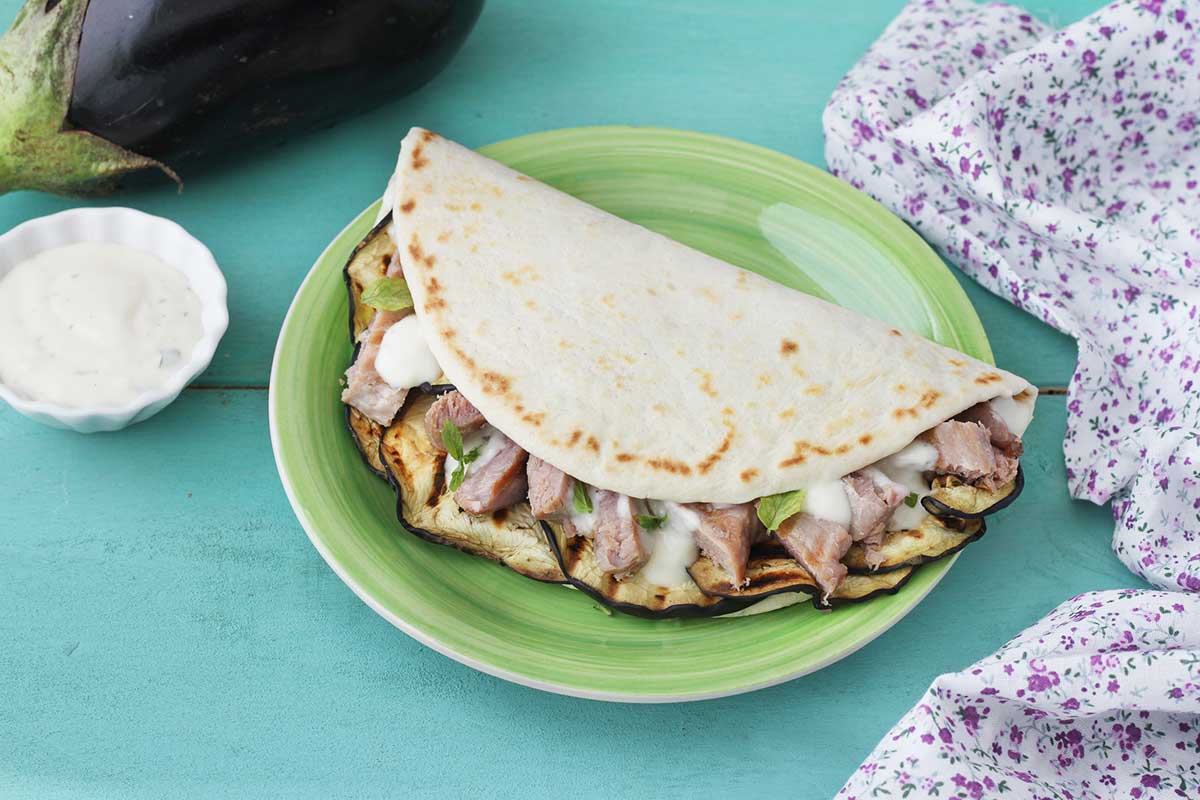 Piadina Biologica in salsa allo yogurt Piadina Biologica in salsa allo yogurt