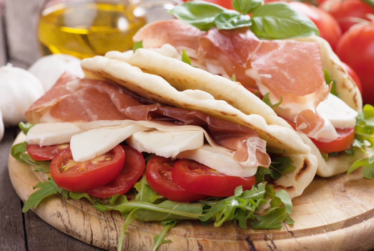 Piadina Romagnola IGP alla Riminese alla Saporita