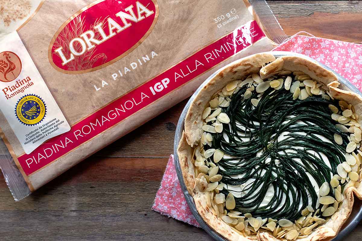 Torta salata di Piadina IGP Loriana, l’idea gustosa di primavera